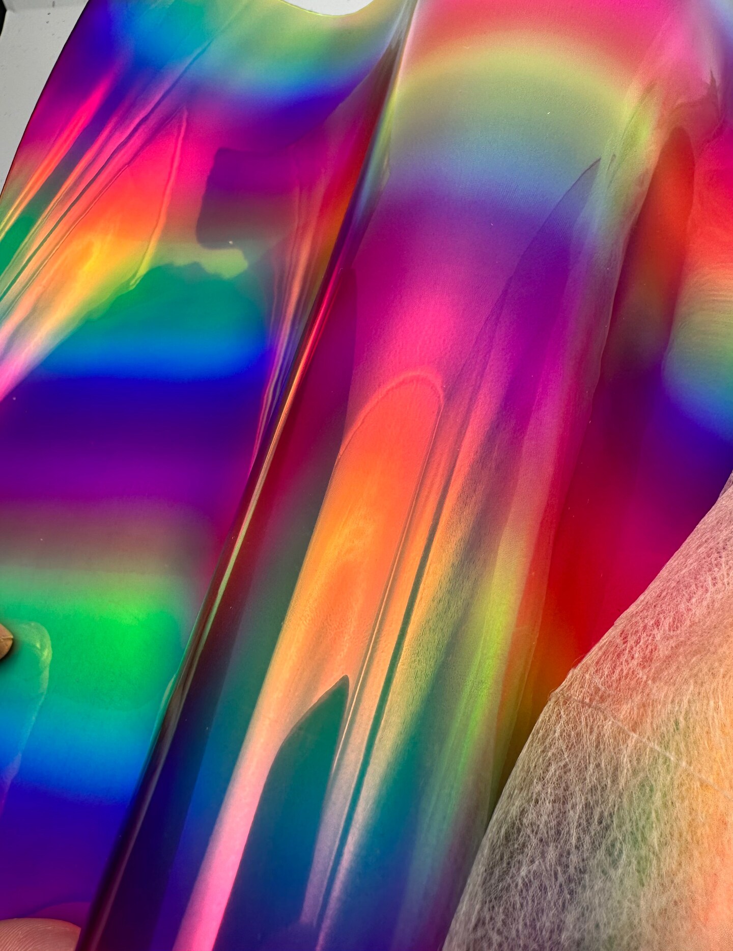 Transparent Rainbow Holographic Jelly Vinyl (TPU)