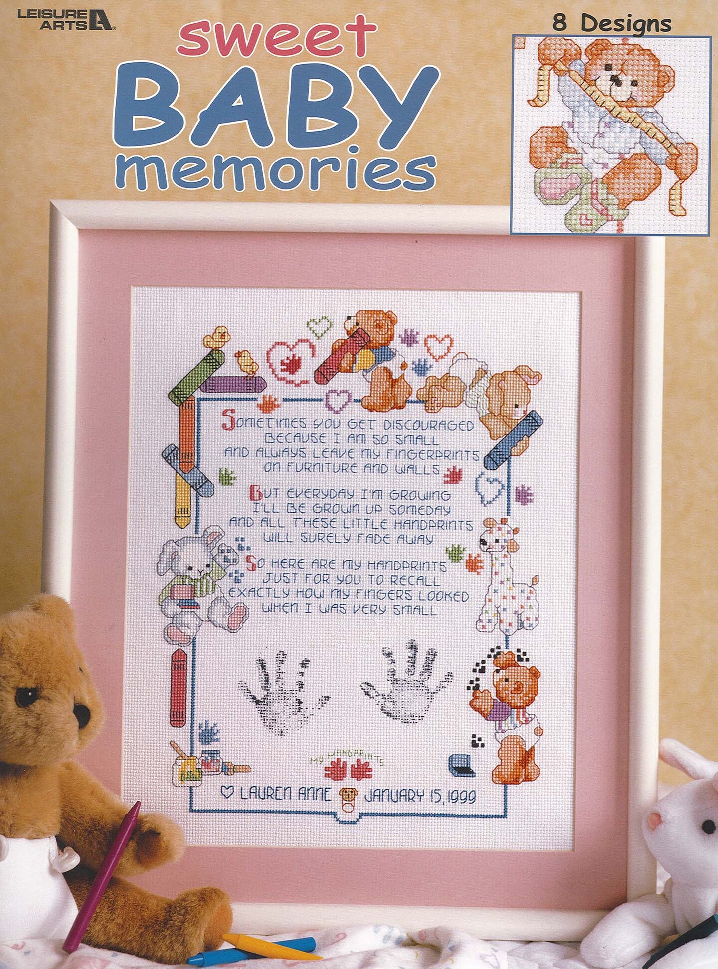 Leisure Arts Sweet Baby Memories Cross Stitch Book