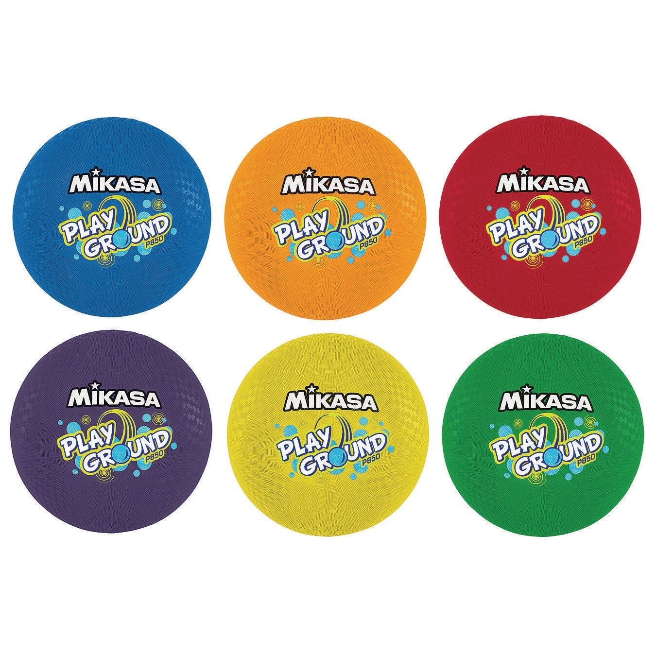 Mikasa&#xAE; Rubber Playground Ball Set, 8.5&#x201D; (Set of 6)