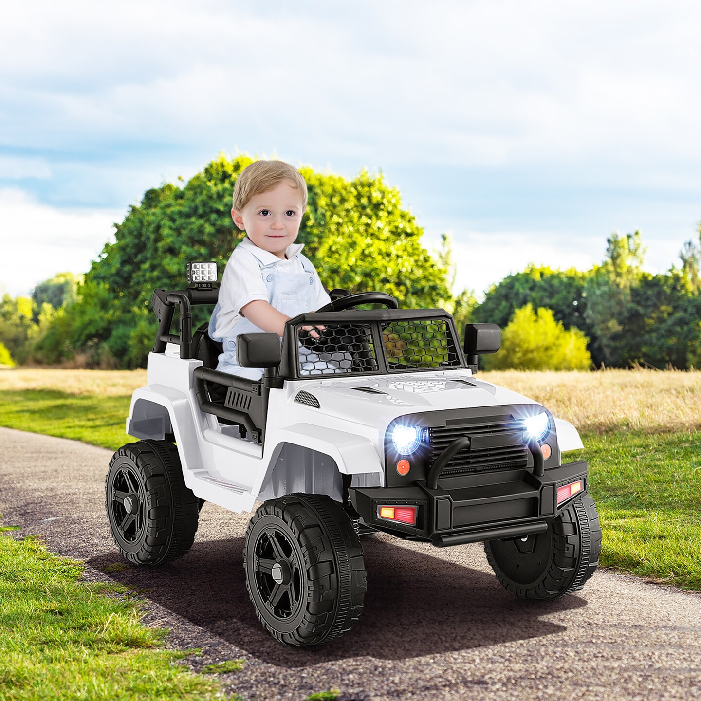 Costway 12V Kids Ride On Truck Car Electric Vehicle Remote w/ Music & Light
