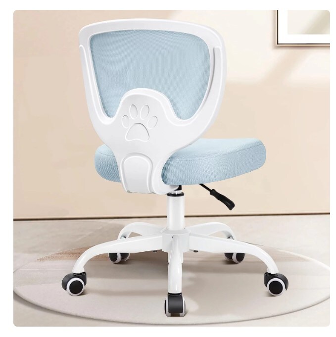 Kids Desk Chair Armless Rolling Swivel School Task Chair for Boys and Girls Ages 412 in Home