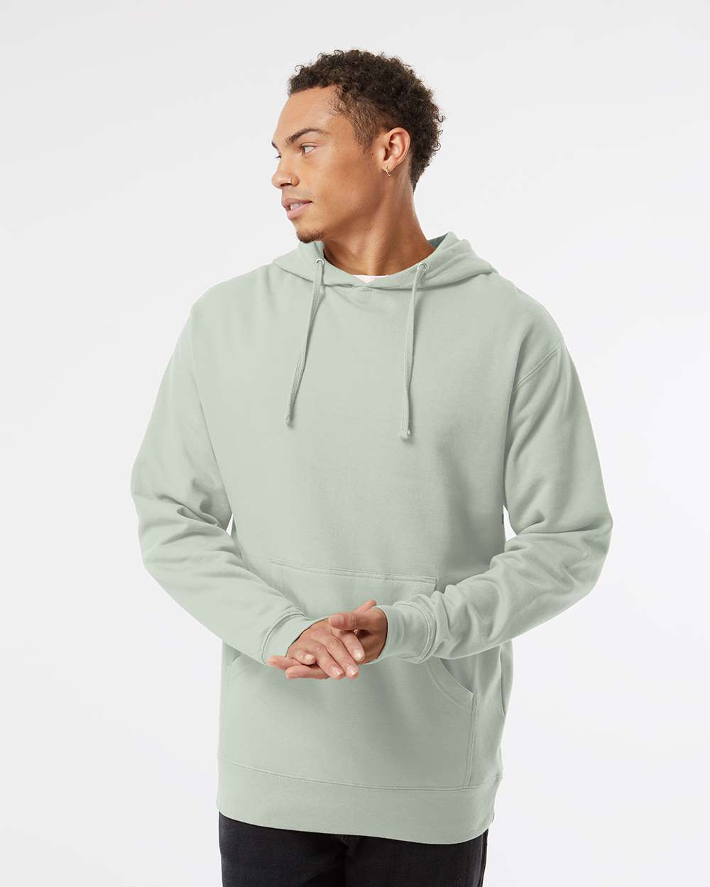 Independent Trading Co&#xAE; Midweight Hooded Long Sleeve Sweatshirt