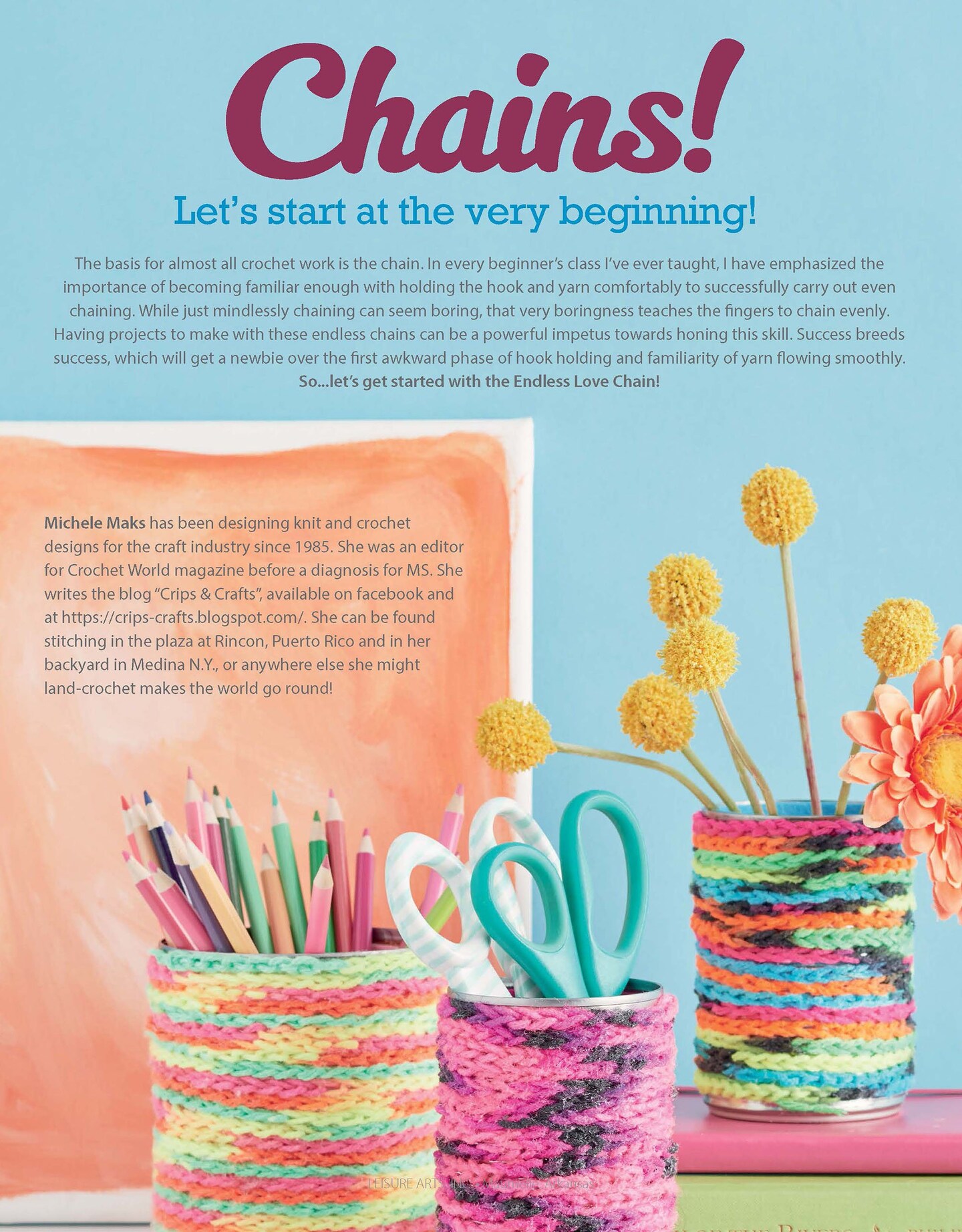 Leisure Arts Crochet Chains Crochet Book