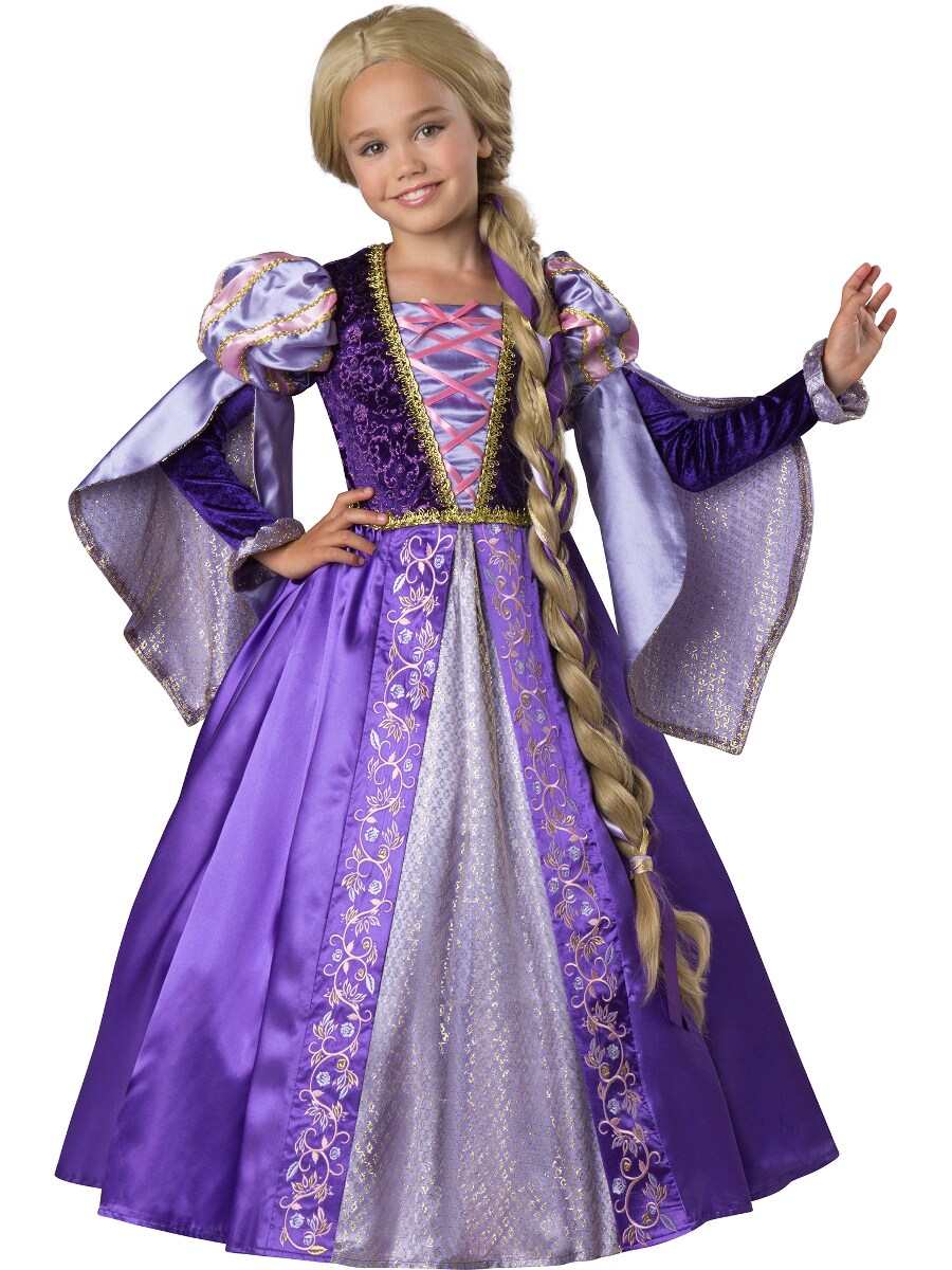 Medieval High Tower Princess Rapunzel Girl&#x27;s Costume