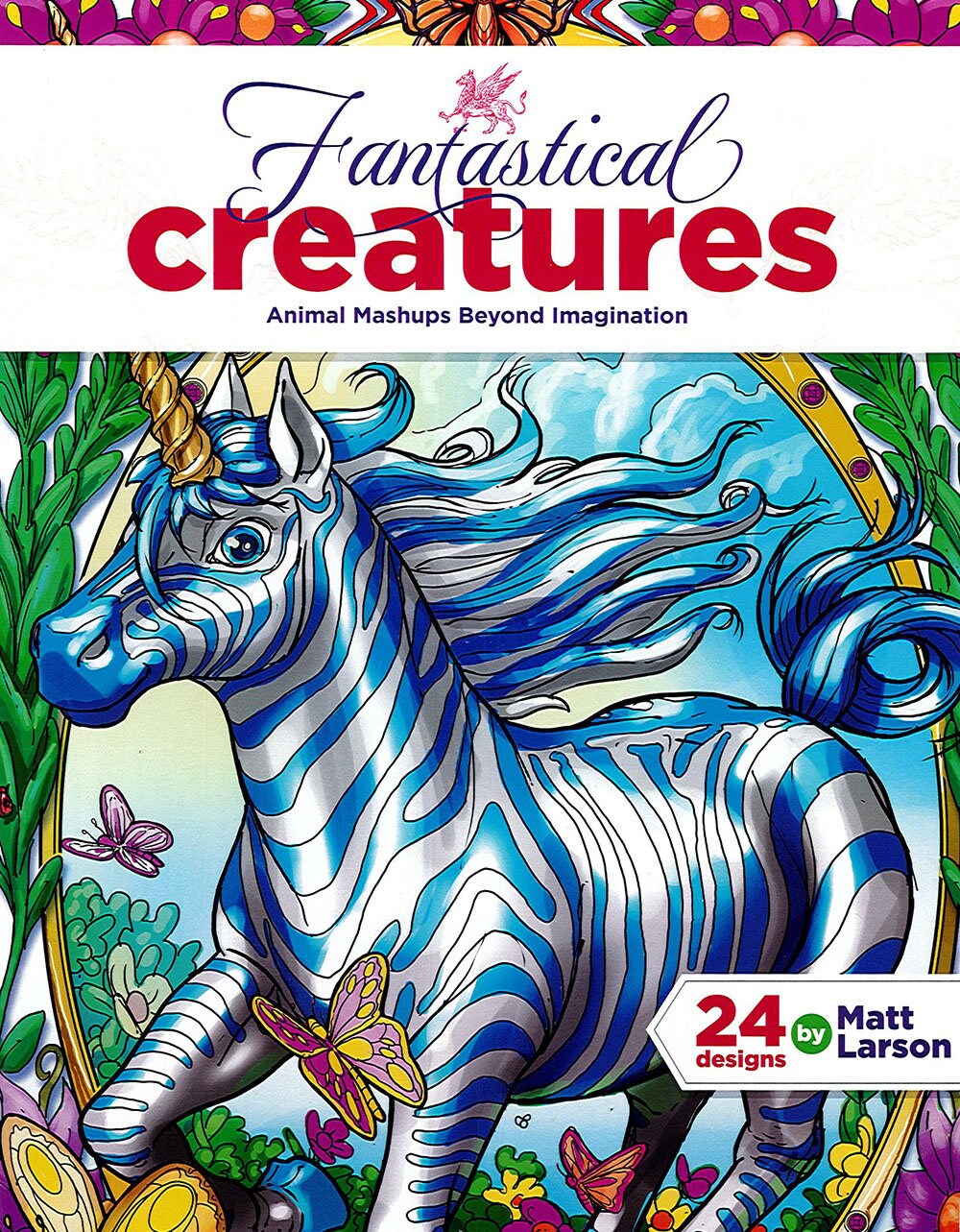 Leisure Arts Fantastical Creatures Coloring Book