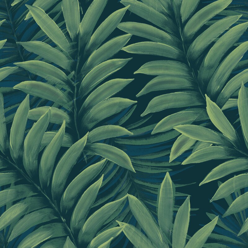 Tempaper Palm Leaves Peel and Stick Wallpaper Green