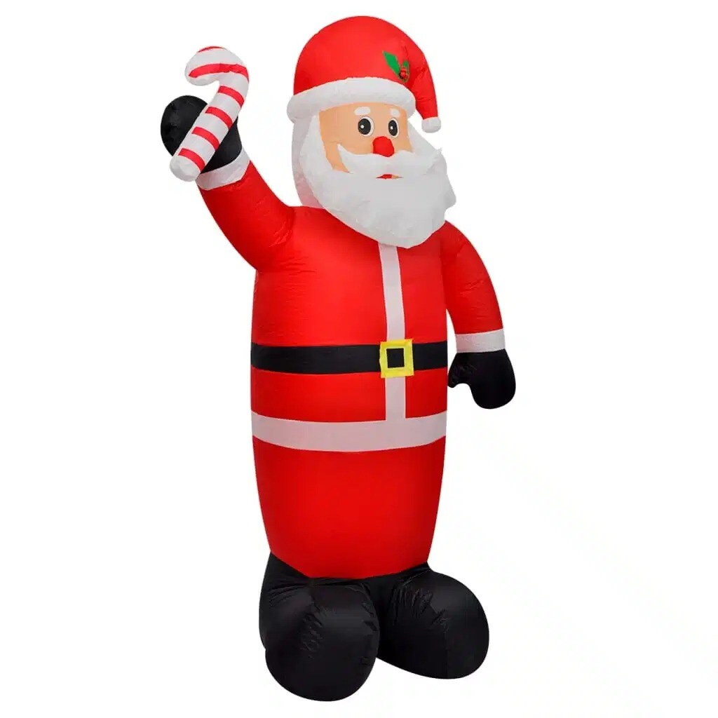 8ft Inflatable Santa Claus with LEDs for Christmas
