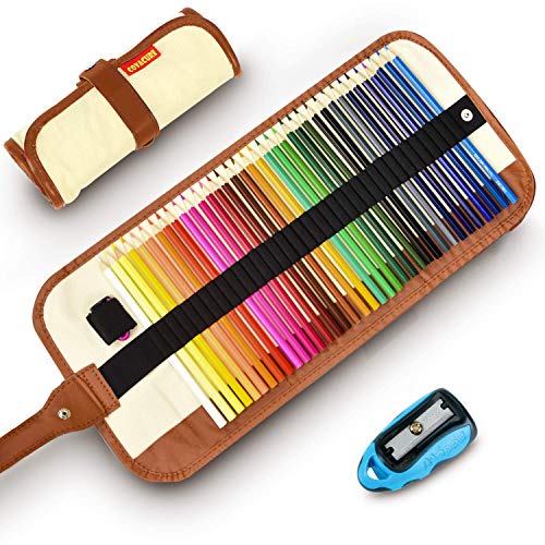 Colored Pencils, Premier Color Pencil Set With 36 Colouring Pencils,Sharpener and Canvas Pencil Bag