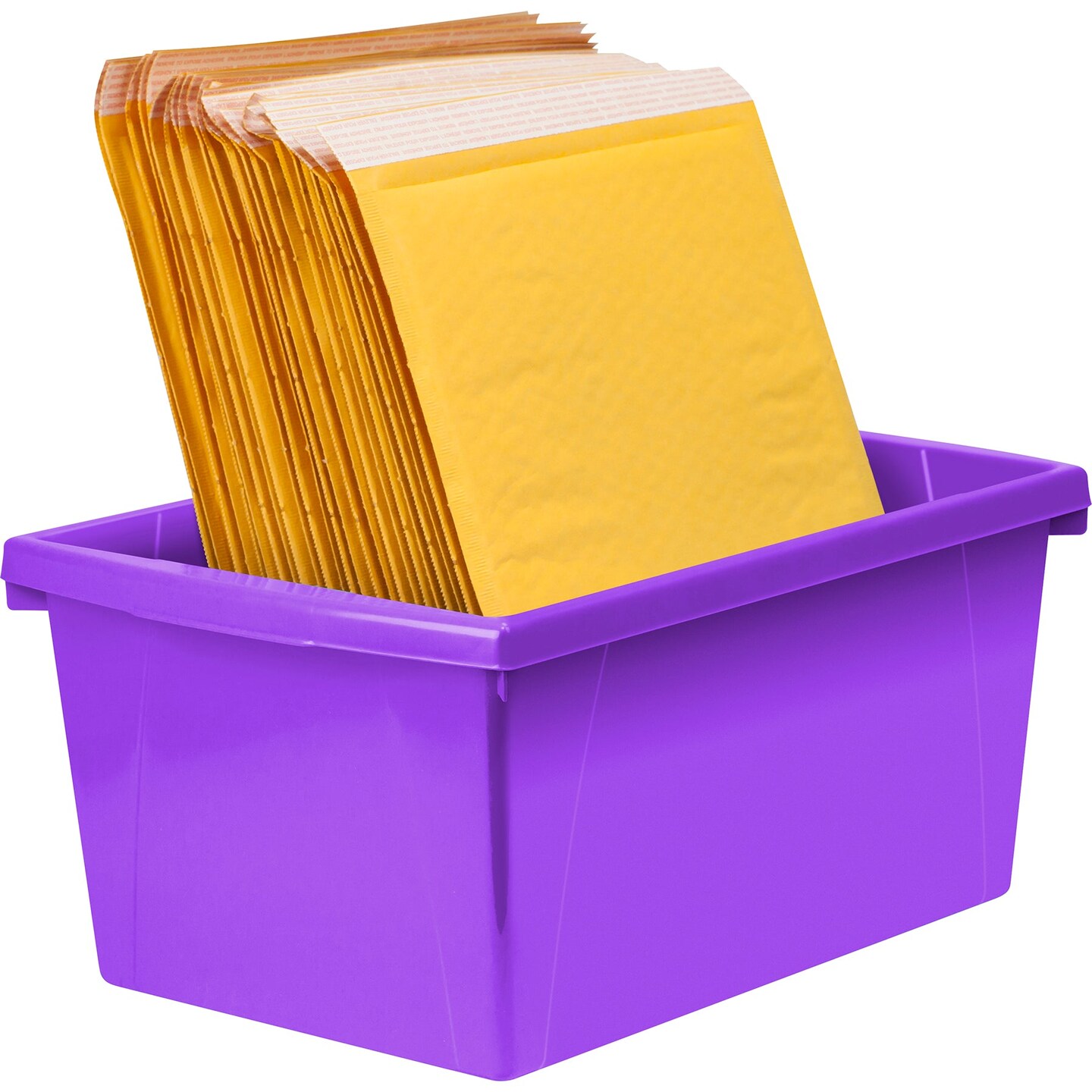 Medium Classroom Storage Bin, Purple, Pack of 2