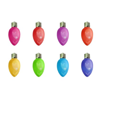 Kitcheniva 36 Pcs Reflective Light Bulb Sticker Christmas Decor
