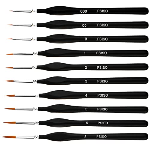  Fine Detail Paint Brush,10 PCS Miniature Paint Brushes
