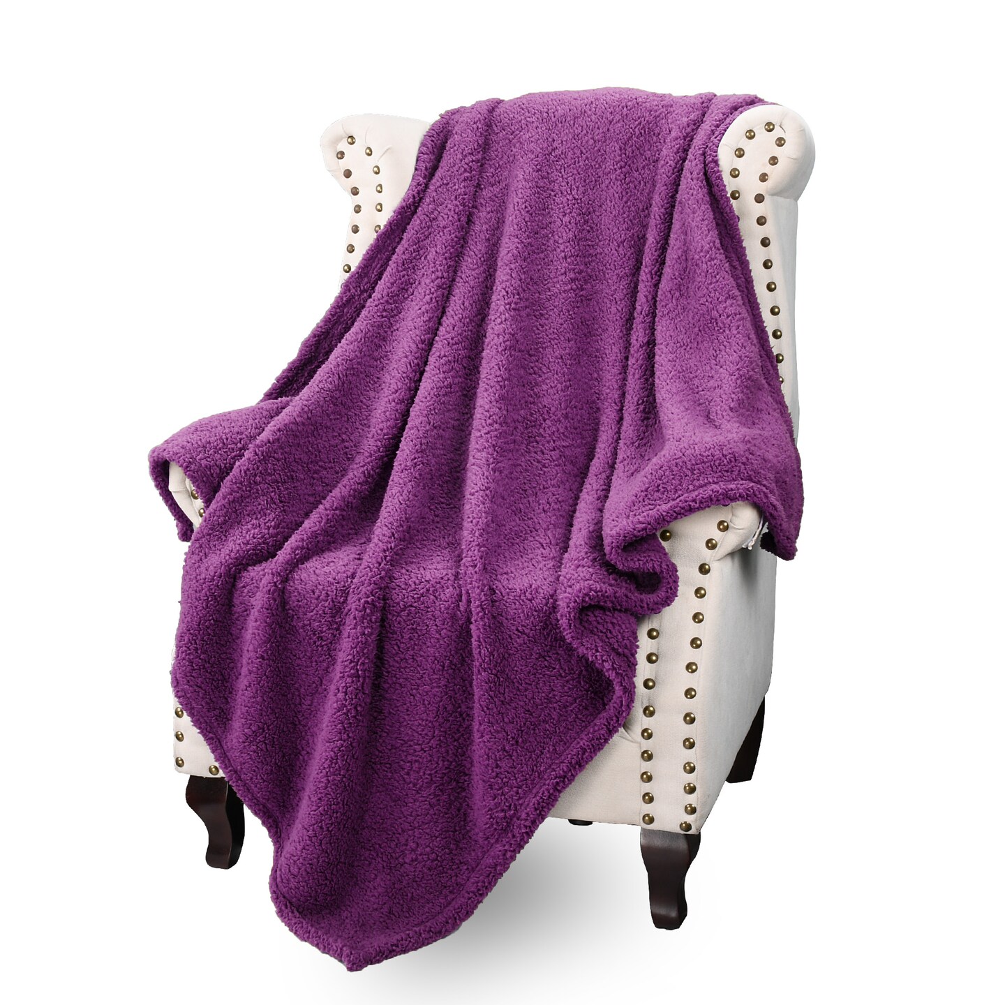 50x60 Inches Soft Blanket with Fluffy Sherpa Fleece for Sofa Michaels