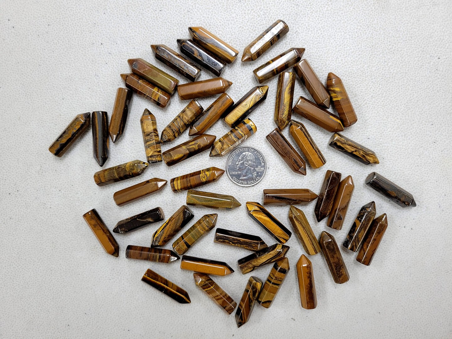 Tiger&#x27;s Eye Crystal Mini Tower Points