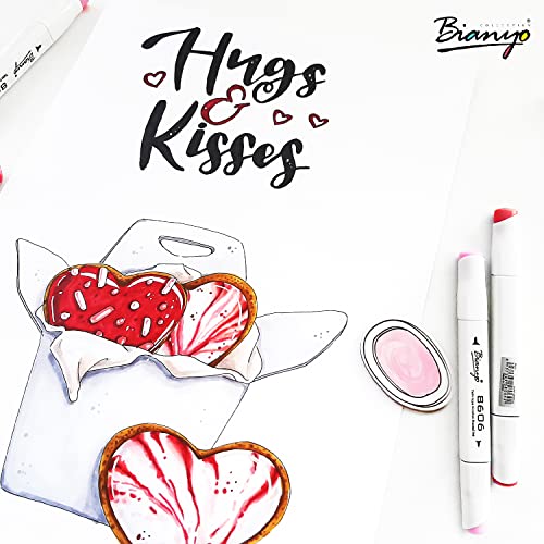 72 Primary Colors Alcohol Markers Set, Double Tipped Bullet & Chisel Art Marker Set for Coloring, Drawing, Sketching, 71 Classic Colors+1 Blender+1 Swatch+1 Purple Travel Case