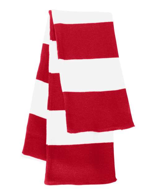 Sportsman&#xAE; Rugby-Striped Knit Scarf