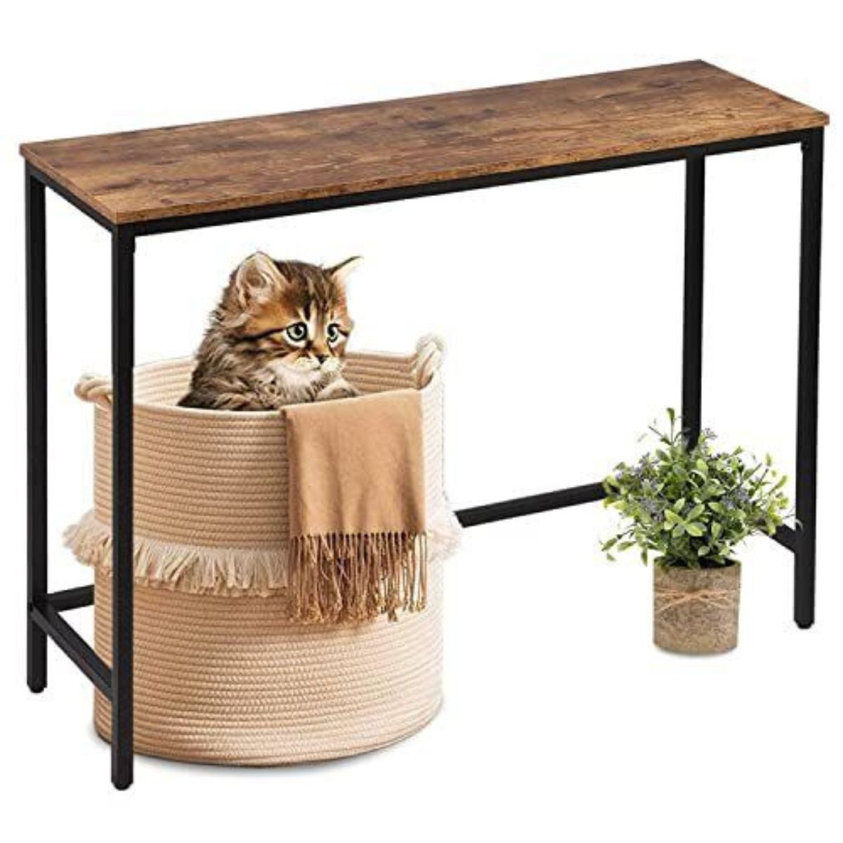 39.4 Inches Hallway Entrance Table Sofa
