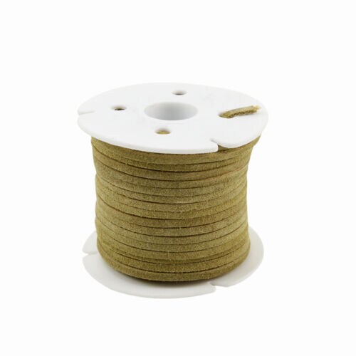 3mm White Leather Cording Spool 25 Yrd Roll Jewelry Making Craft Lace  Thread Suede 