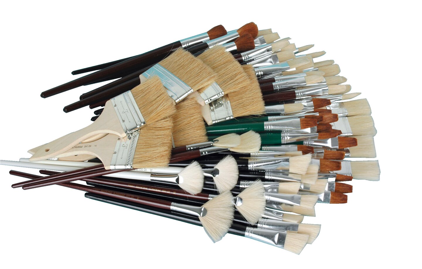 Sax Jumbo Brush Assortment, Assorted Brush Types, Assorted Handles, Assorted Sizes, Pack of 72
