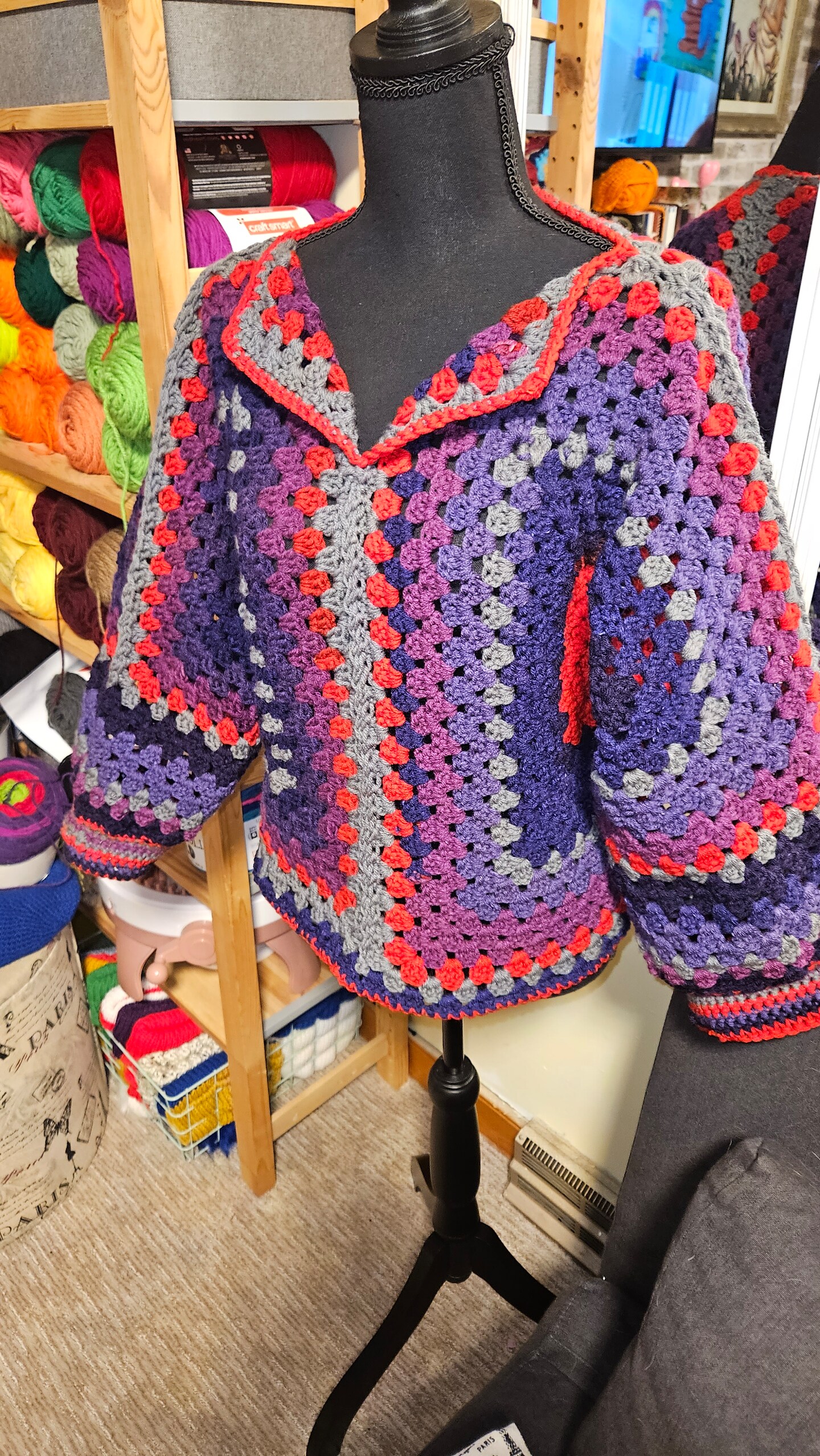 Granny discount square pullover