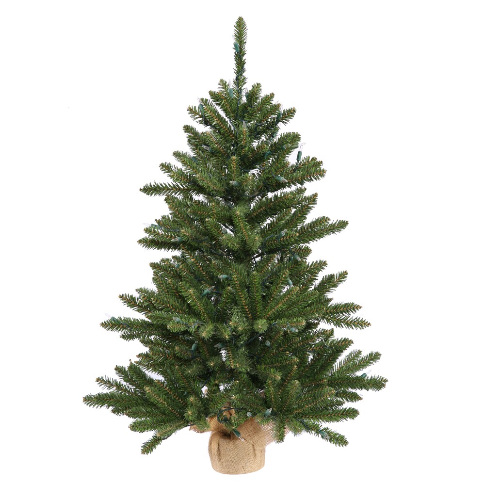 Vickerman 30" Unlit Anoka Pine Artificial Christmas Tree - Burlap base