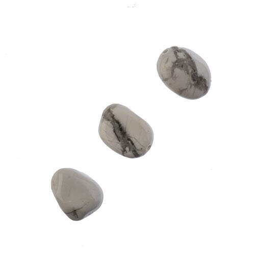 Earth's Jewel Semi-Precious 16" Howlite Irregular Natural Bead Strand