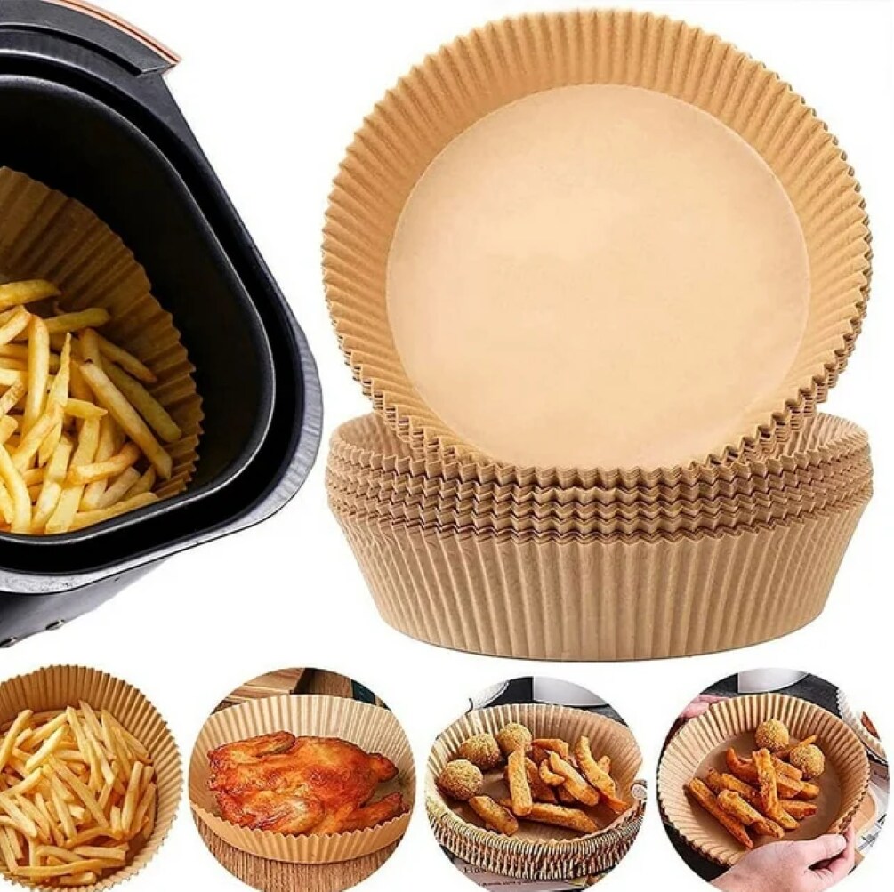 Kitcheniva Disposable Paper Air Fryer Liners 50 Pcs, Pack of 50