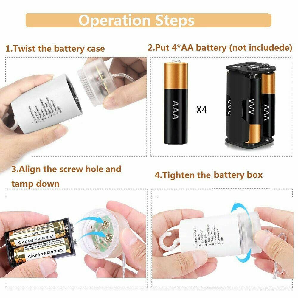 Hanging Firework LED Fairy String Light