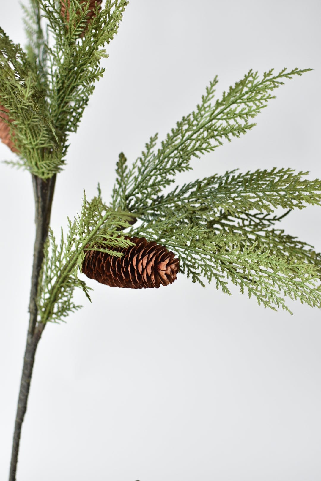 36&#x22; Faux Cedar Spray with Pinecones