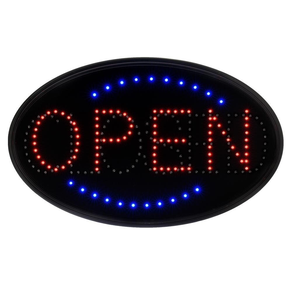 Alpine Industries 23 in. x 14 in. LED 2 Message Open Closed Sign | Michaels