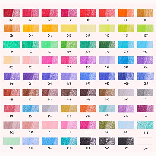 Premium Colored Pencils for Adult Coloring Book,Set of 72 Colors,Zipper Pencil Slot Case,with Sharpener,Soft Core,7 Metallic Color,Ideal for Layering Blending,for Artists Beginners Kids(Blue)