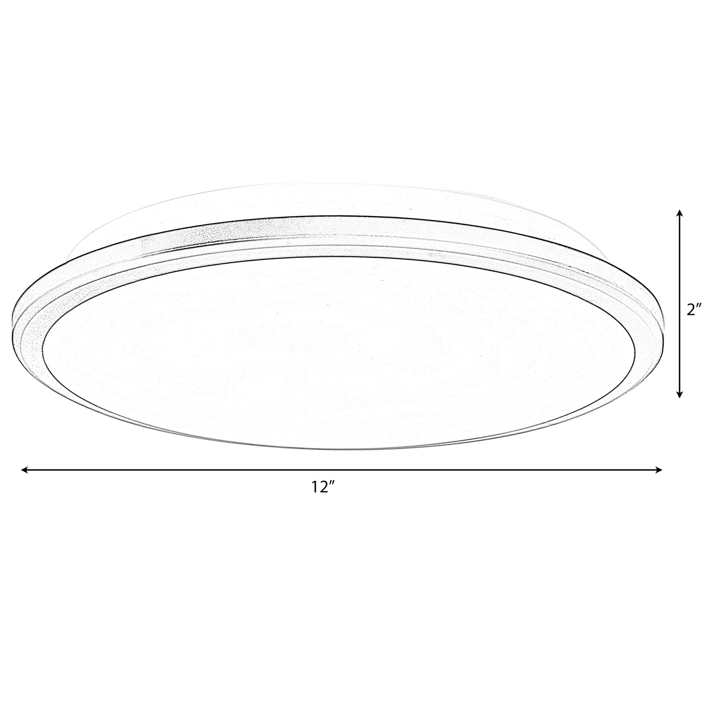 Round LED Ceiling Light Fixture Modern Flush Mount 36W 6500K Cool Daylight Energy Ideal for Office Kitchen Bedroom Living Room Bathroom Dining Room Hallway and Entryway