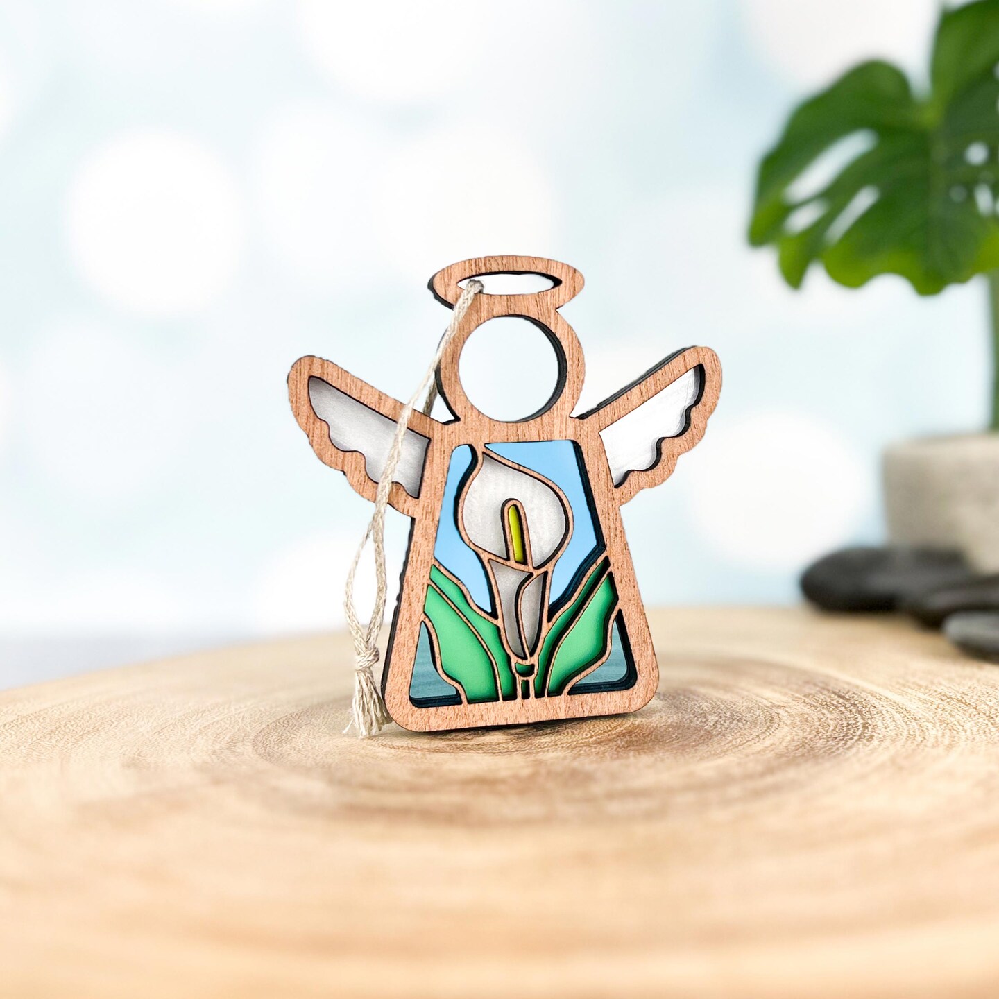 3.5&#x22; Calla Lily Ornament - Handcrafted in Texas - Mother&#x27;s Angels&#xAE; Figurine - Mother&#x27;s Day Gifts