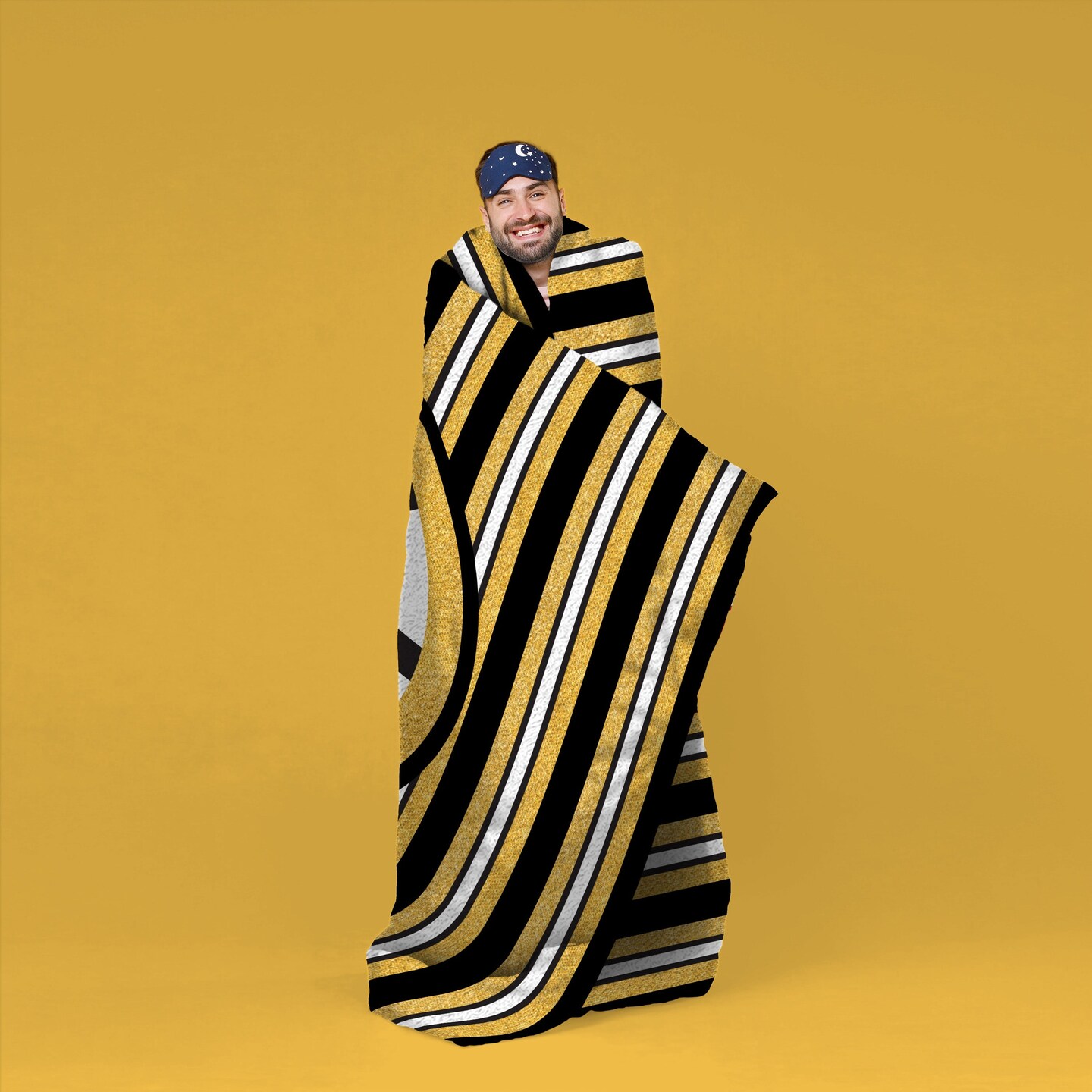 Sleep Squad Boston Bruins 100th Anniversary 60” x 80” Raschel Plush Hockey Blanket