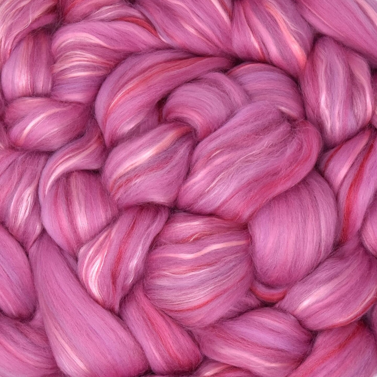 Merino Silk Luxe Tonal Designer Blend. Superfine Merino, Mulberry Silk, Tussah Silk. Top Roving for Spinning or Felting.