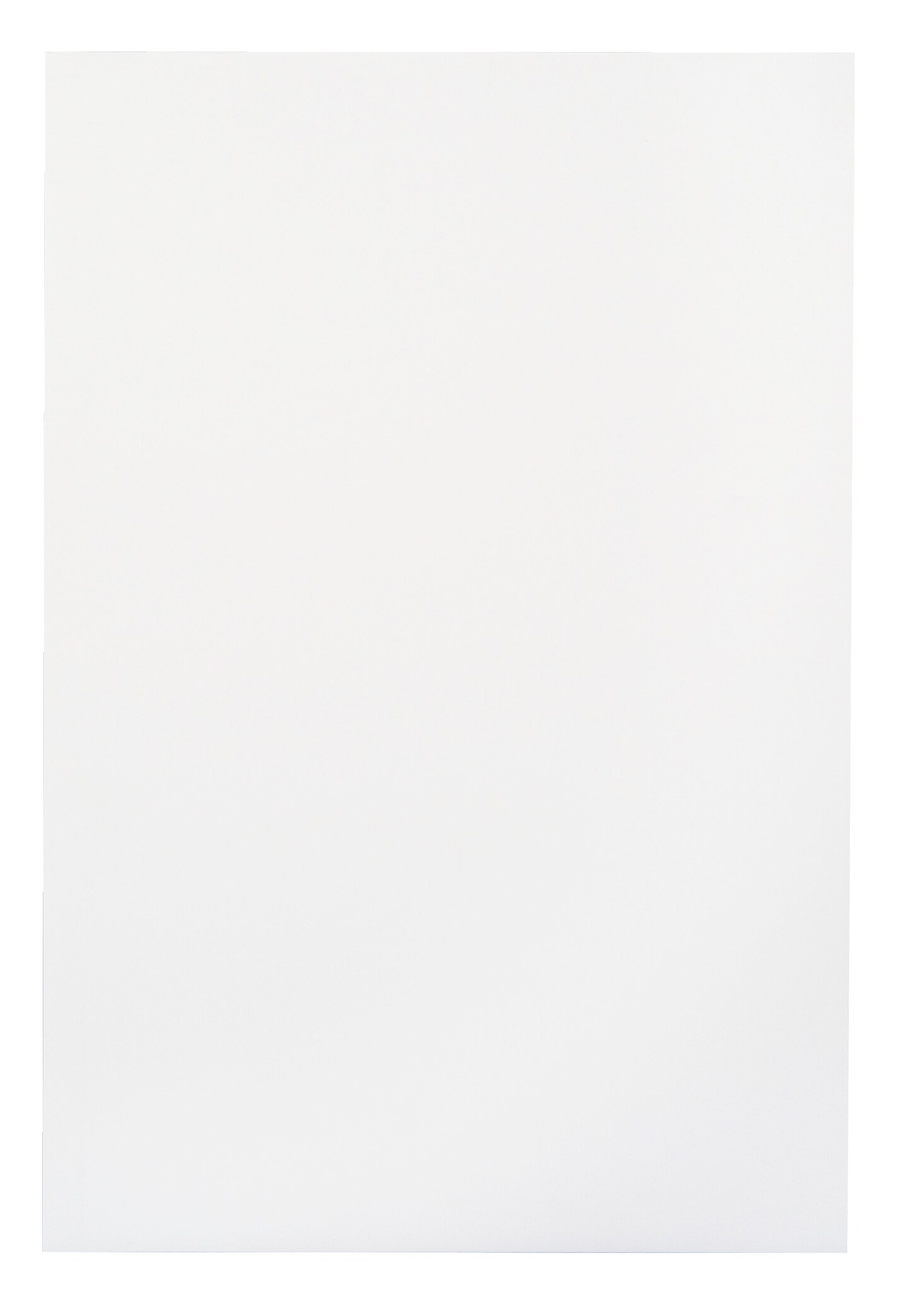 School Smart Folding Bristol Board, 12 x 18 Inches, White, Pack of 100