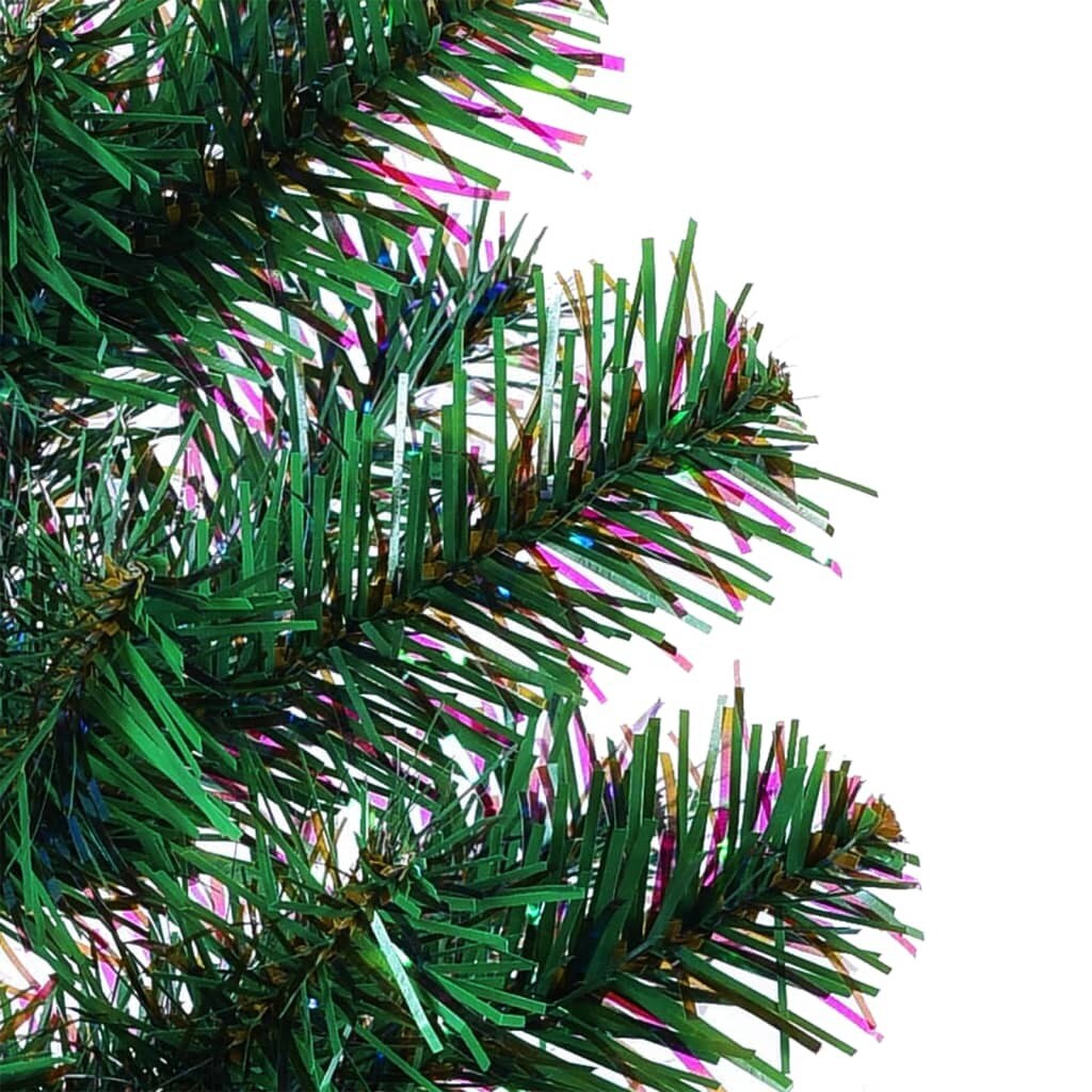Artificial Christmas Tree with Iridescent Tips Green 4 ft PVC