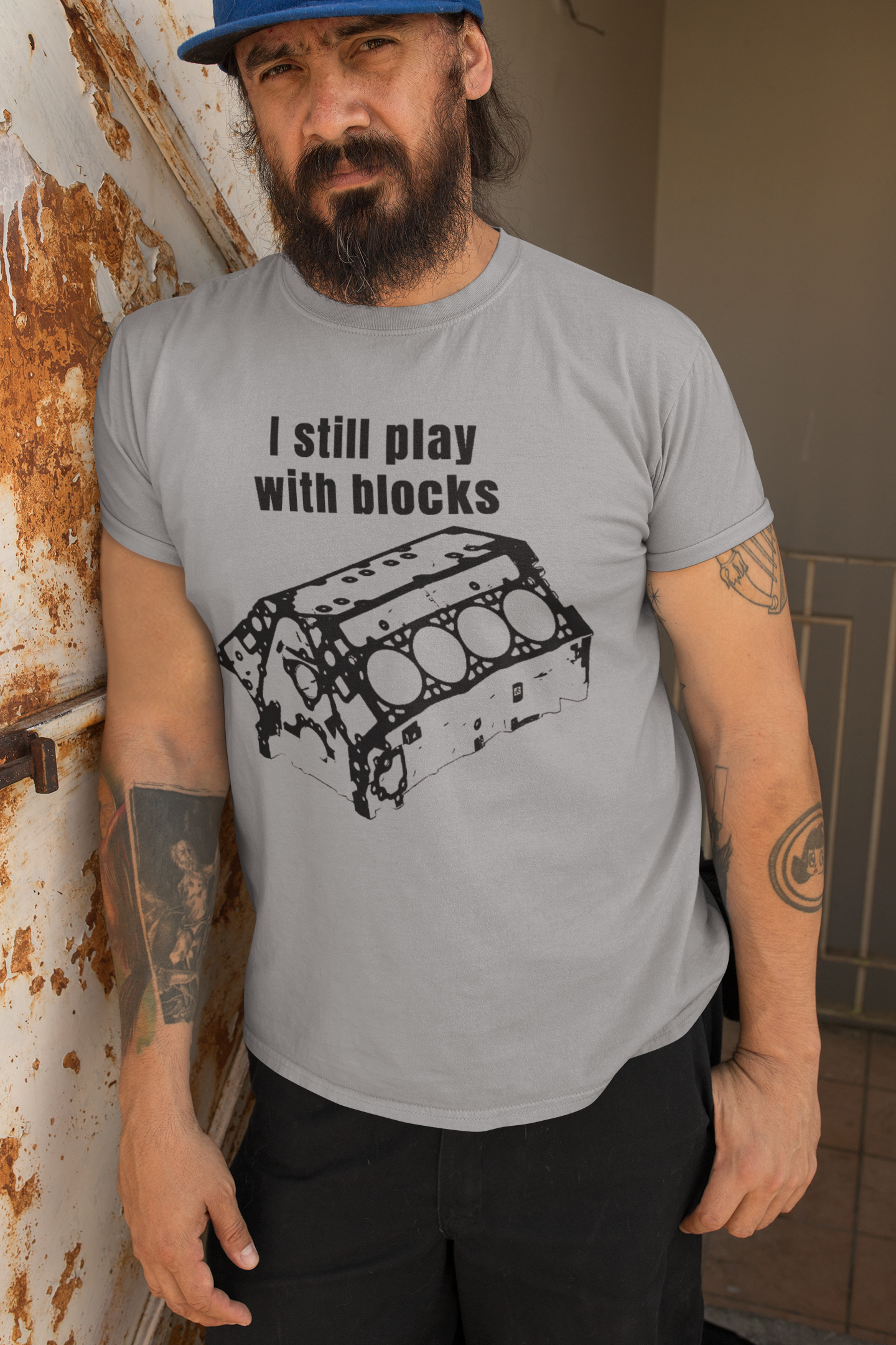 I still play with blocks - Unisex T-Shirt product 5