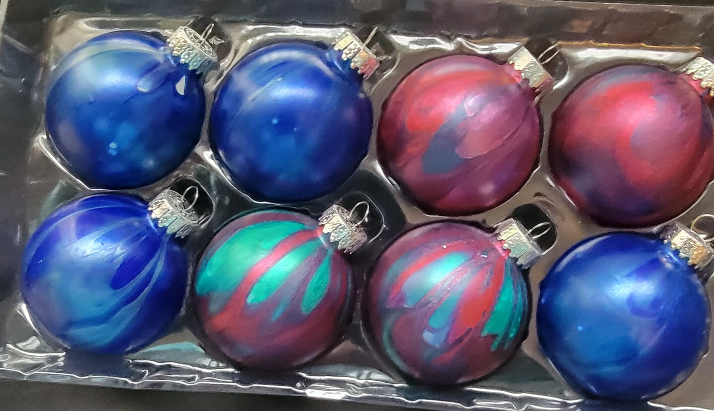 Glass Christmas Hand painted Ornaments | MakerPlace by Michaels