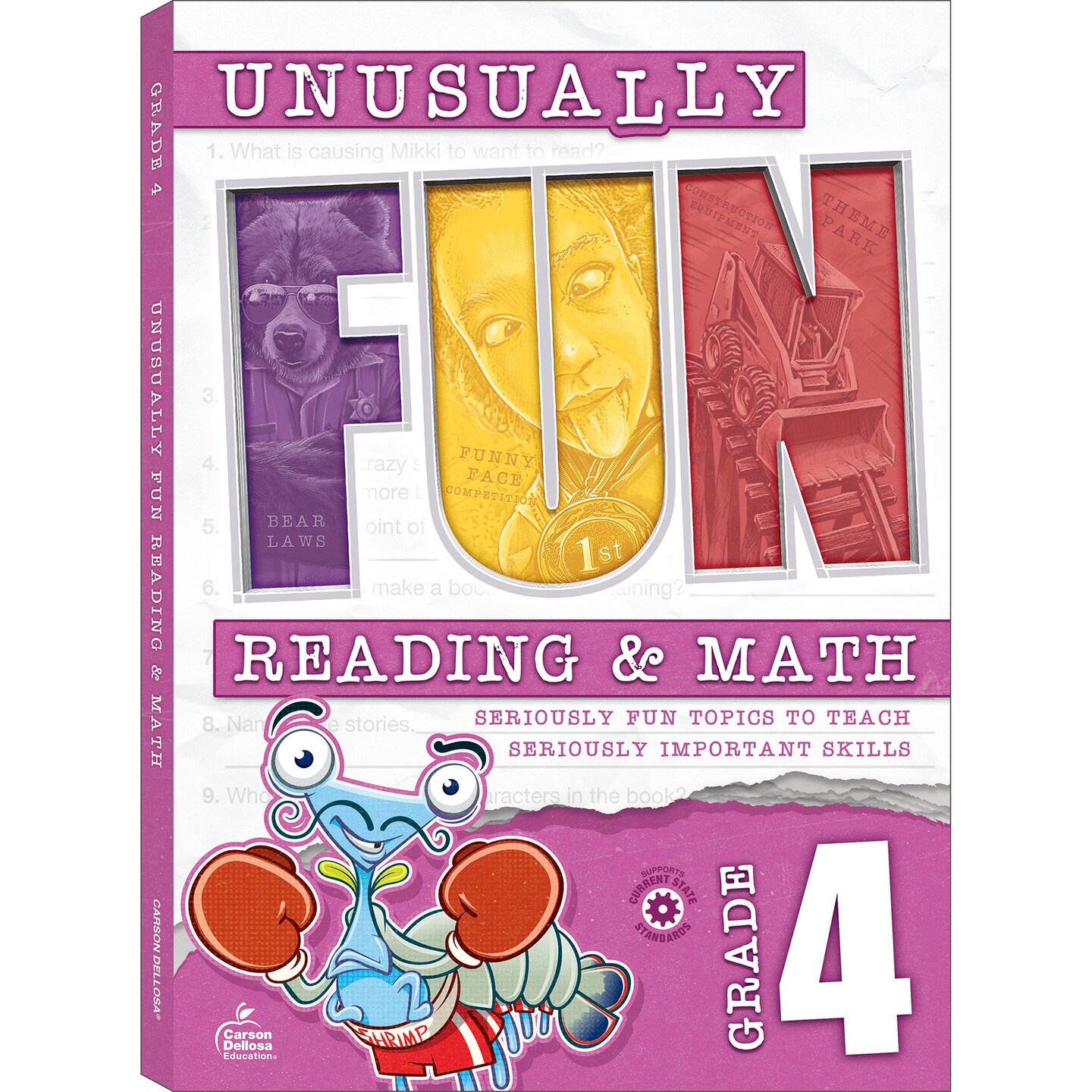 Unusually Fun Unusually Fun Reading &#x26; Math Workbook, Grade 4