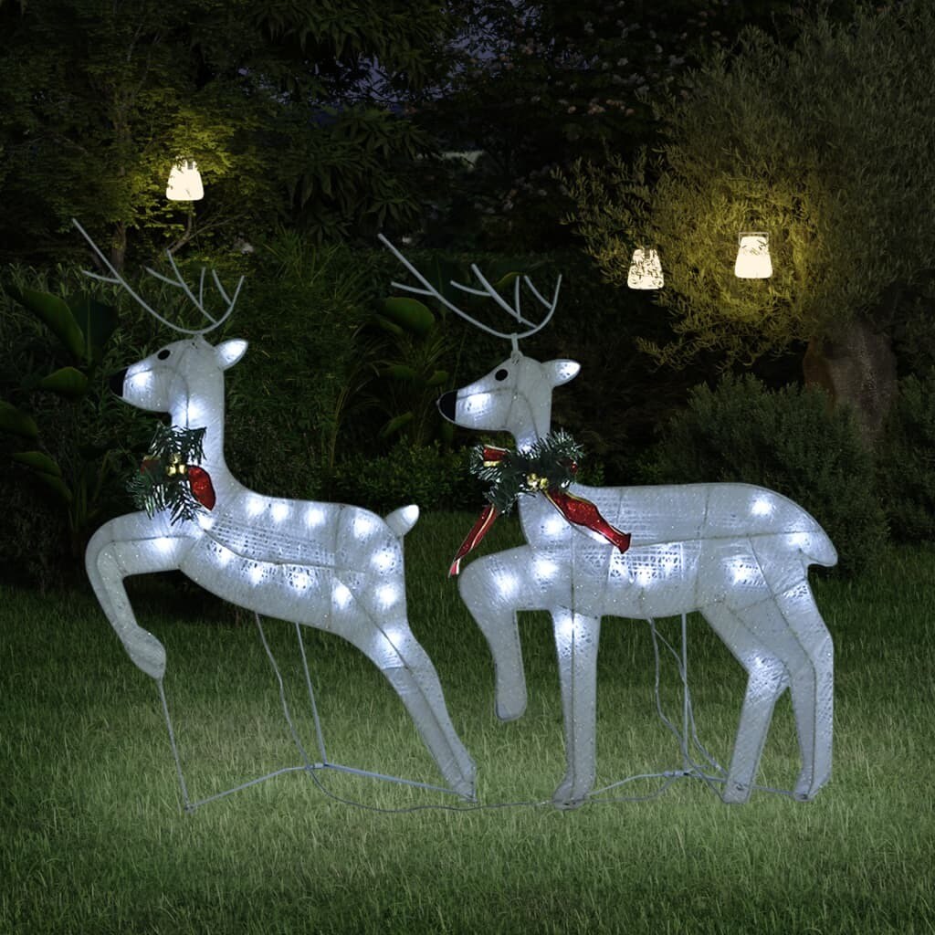 2 pcs Christmas Reindeers with 40 LEDs