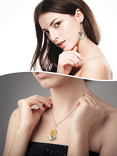 36 Pieces Lacework Transparent Resin Beads Necklace Pendant Mixed Colors Dried Flower Tree Resin Bead Pendant Charm Beads Bracelet Making Kit for Girls DIY Jewelry Crafts (Drop Shape, Oval Shape)