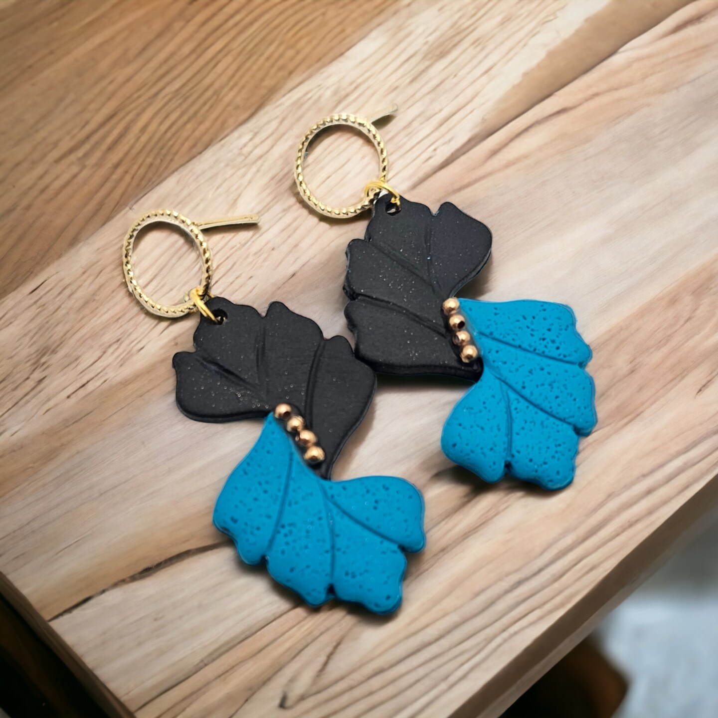 Clay dangle online earrings