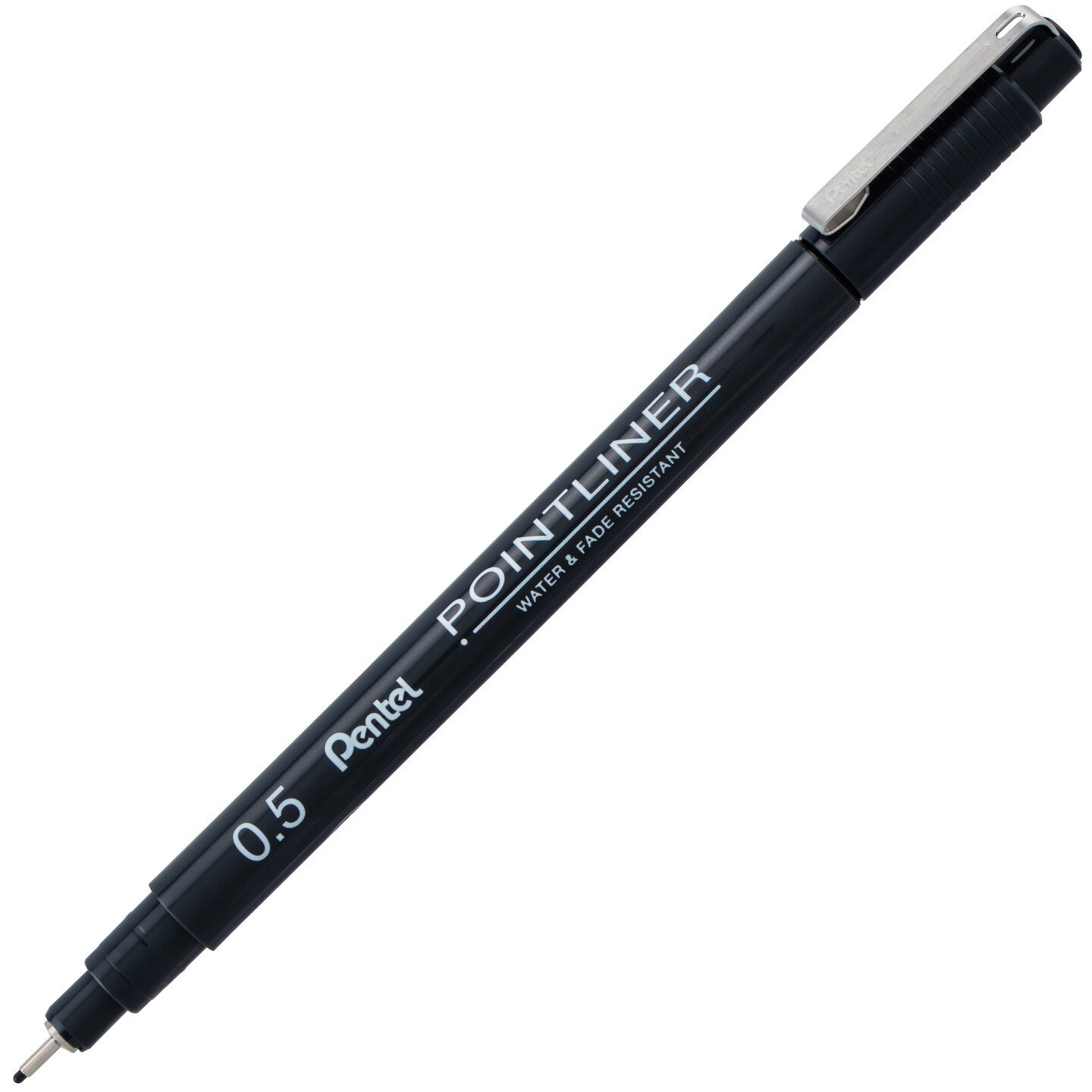 Pentel Arts Pointliner Pigment Ink Pens 5/Pkg-Black, Grey, Sanguine, And Sepia