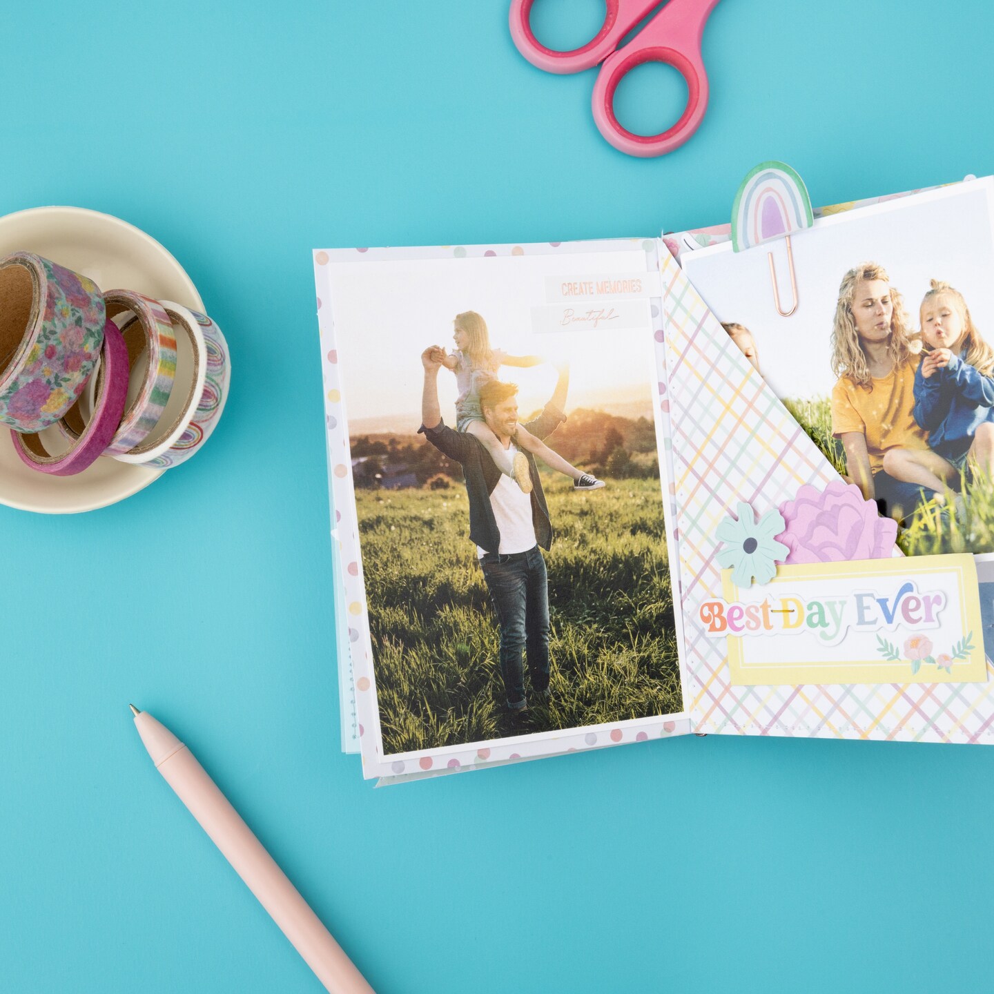 American Crafts Rainbow Avenue Washi Tape 12/Pkg-Rose Gold Foil