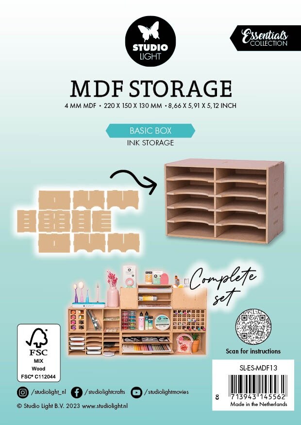 Studio Light MDF Storage Essentials-Nr. 13, Basic Box Ink Storage