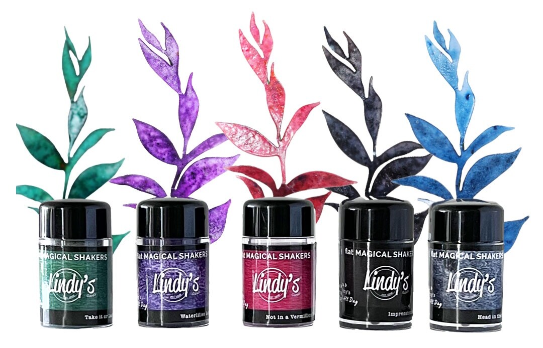 Lindy&#x27;s Stamp Gang Flat Magical Shaker Painters Set 5/Pkg
