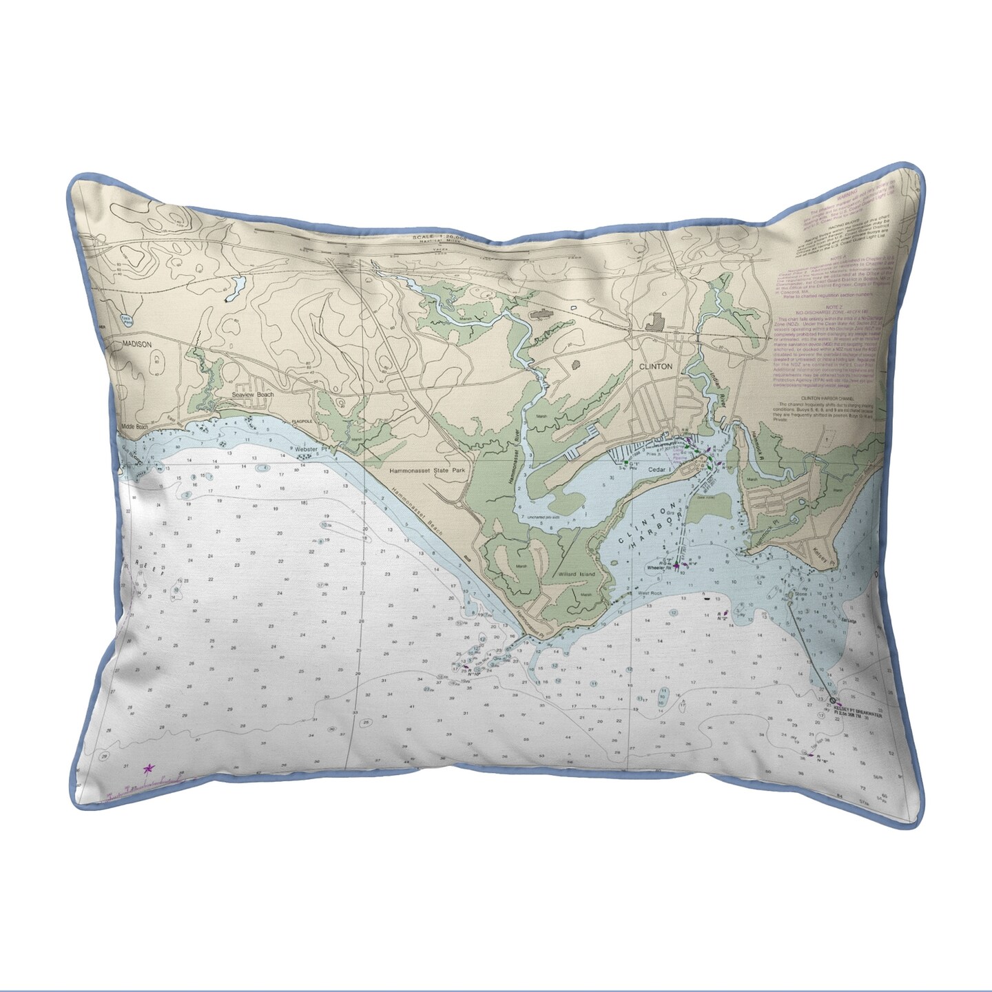 Betsy Drake Madison Reef to Kelsey Point, CT Nautical Map Large Corded ...