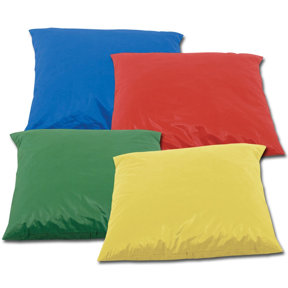 Kaplan Early Learning Company Jumbo Pillows with Removable Covers - Set of 4