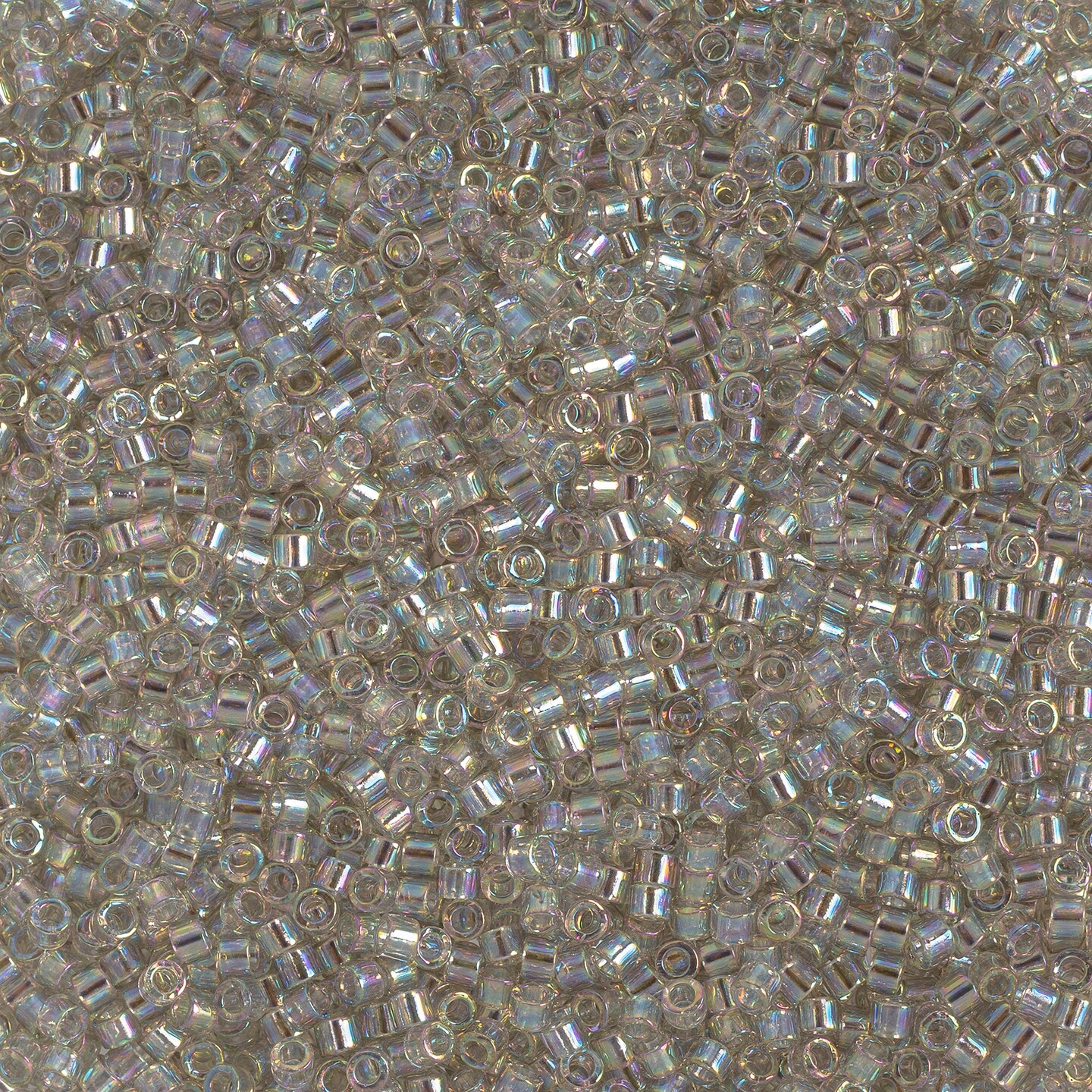 Miyuki Delica 50g Transparent Glass Beads, 11/0