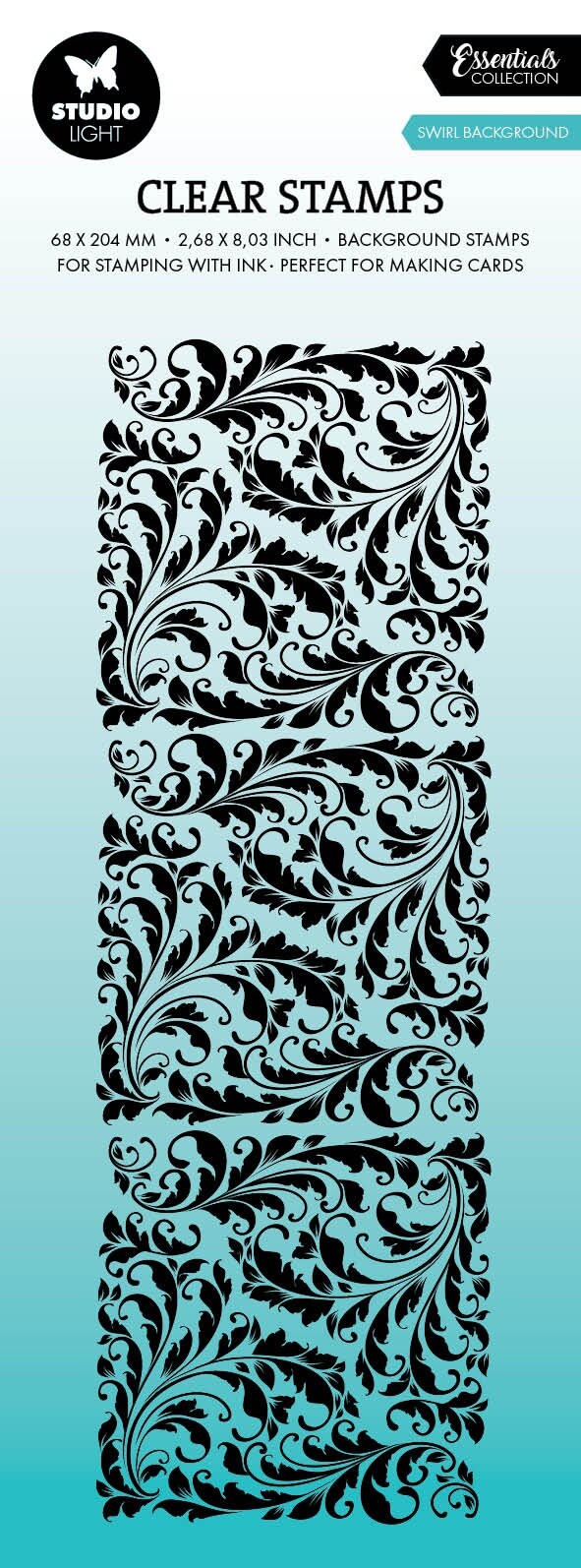 Studio Light Essentials Clear Stamps-Nr. 621, Swirl Background